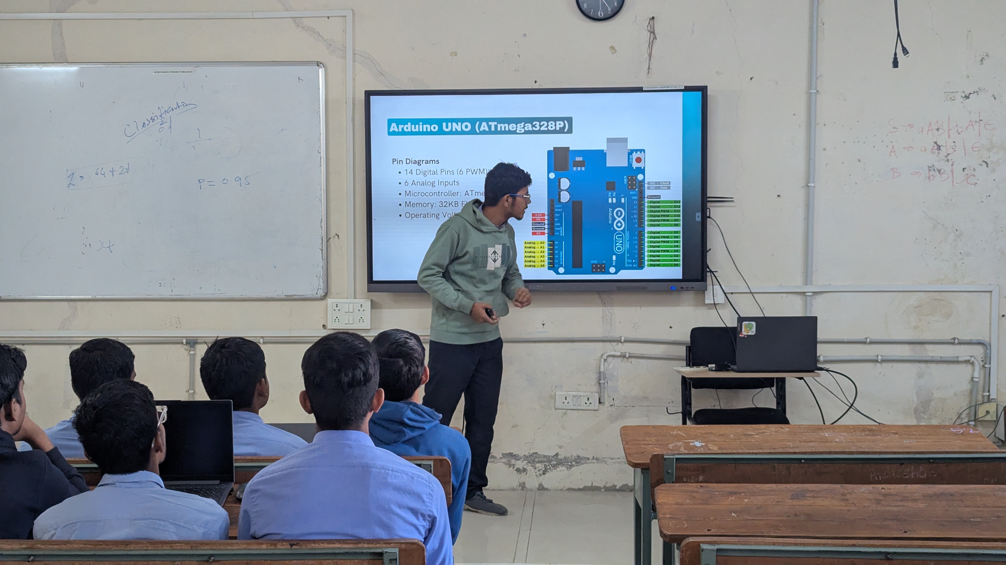 A judge reviewing a team's circuit design